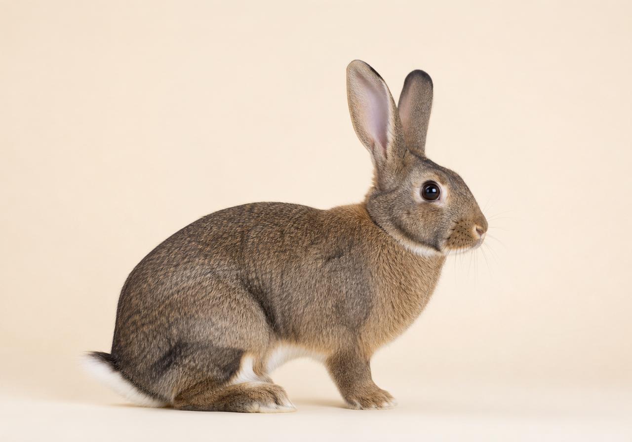 Rabbit labelled anatomy